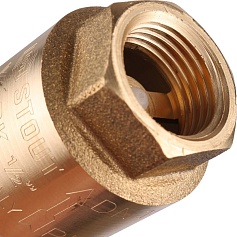 STOUT  1/2" Клапан обратный пружинный муфтовый с пластиковым седлом