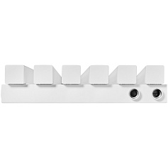 Стальной трубчатый радиатор STOUT TUBE QUADRO 6 секций нижнее правое подключение QV40-1750-6 R RAL1T104S9016 (белый муар)