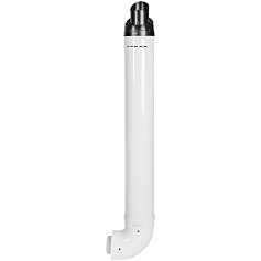 STOUT SCR-8012-251000 STOUT Комплект дымохода УНИВЕРСАЛЬНЫЙ конденсац. коакс. D80/125, L1000 (хомут, накладки декоративные, рабочая длина 680 мм)
