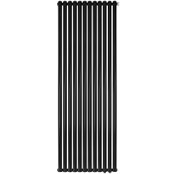 Стальной трубчатый радиатор STOUT TUBE ROUND нижнее правое подключение 12 секций R40 1-1750-12 RT RAL9005