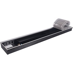 STOUT  Конвектор внутрипольный SCN 80.240.1400 (Решётка роликовая, анодированный алюминий)