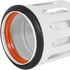 STOUT SCR-0080-250008 STOUT Адаптер моноблочный традиц. для перех. с D60(м)/100(п) на D80(м) с забором воздуха из помещения (без хомута и фланца)