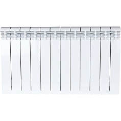   VEGA 500 12 секций радиатор алюминиевый боковое подключение (белый RAL 9016)