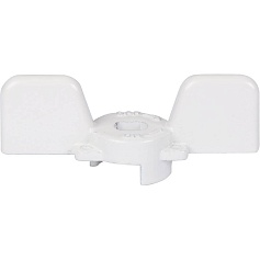 STOUT  Ручка-бабочка для шарового крана STOUT 1/2"-3/4" (Белая)