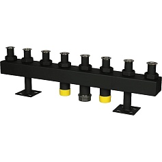 STOUT SDG-0016 Стальной распределительный коллектор 4 отопительных контура. В теплоизоляции DN 32