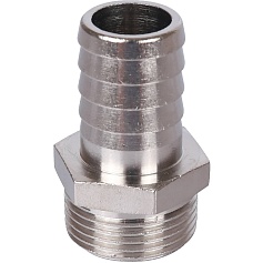 STOUT  Штуцер НР никелированный 3/4"x20