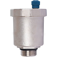 STOUT  Воздухоотводчик автоматический вертикальный выпуск, нар.р. 1/2" никель., уплотнительное кольцо - NBR