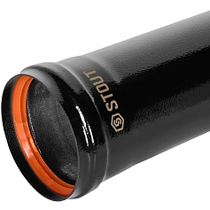 STOUT SCR-0080-600250 STOUT Удлинитель дымохода традиц. D80(п-м), L250, ЧЕРНЫЙ