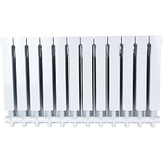   VEGA 500 12 секций радиатор алюминиевый боковое подключение (белый RAL 9016)