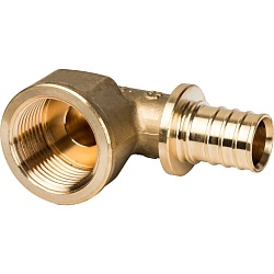 STOUT  Угольник-переходник с внутренней резьбой 25xG 3/4" для труб из сшитого полиэтилена аксиальный