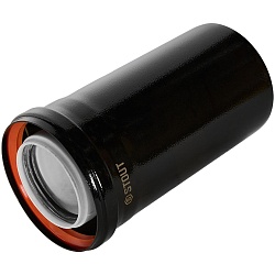 STOUT SCR-8012-600250 STOUT Удлинитель дымохода конденсац. коакс. D80(п-м)/125(п-м), L250, ЧЕРНЫЙ