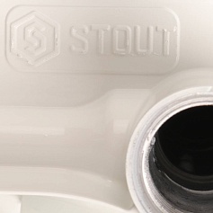STOUT  Space 500 9 секций радиатор биметаллический боковое подключение RAL9016