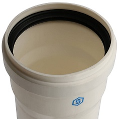 STOUT   Элемент дымохода конденсац. труба  1000 мм DN80 м/п PP-FE 