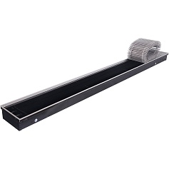 STOUT  Конвектор внутрипольный SCN 80.190.1800 (Решётка роликовая, анодированный алюминий)