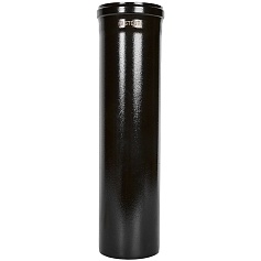 STOUT SCR-8125-600500 STOUT Удлинитель дымохода традиц. коакс. D80(п-м)/125(п-м), L500, ЧЕРНЫЙ