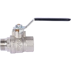 STOUT SVB Кран шаровой стандартнопроходной, ВР/НР, ручка рычаг 1/2" 