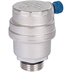 STOUT  Воздухоотводчик автоматический боковой выпуск, нар.р. 1/2" никель., уплотнительное кольцо - NBR