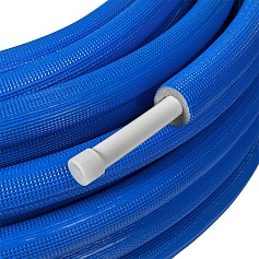 SPI-0002-102020 STOUT Труба металлопластиковая в теплоизоляции 20х2,0 (бухта 100 м) (синяя)