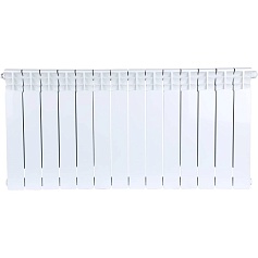 STOUT  Space 500 14 секций радиатор биметаллический нижнее правое подключение RAL9016