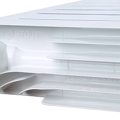 STOUT  Space 500 9 секций радиатор биметаллический нижнее правое подключение RAL9016