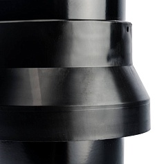 STOUT  Элемент дымохода  DN80/100 к-т  адаптер вертикальный утепленный, 584 мм, финальный участок