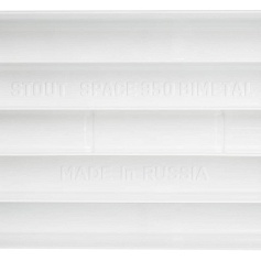 STOUT  Space 350 6 секций радиатор биметаллический боковое подключение RAL9016