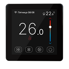 Терморегулятор теплого пола STOUT STE-2002 16А, NTC 10К, черный