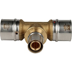 STOUT   Тройник переходной 32х20х32 для металлопластиковых труб прессовой