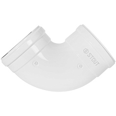 STOUT SCR-6010-000190 STOUT Отвод 90° традиц. коакс. D60(м-м)/100(м-м)