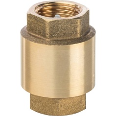 STOUT  1/2" Клапан обратный пружинный муфтовый с пластиковым седлом