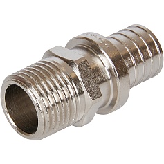 STOUT SFA-0001-200212 STOUT Переходник с наружной резьбой 20х2.0x1/2" никелированный для труб из сшитого полиэтилена аксиальный