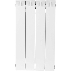 STOUT  STYLE 500 4 секции радиатор биметаллический боковое подключение (белый RAL 9010)