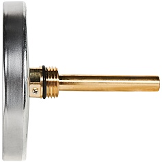 Термометр биметаллический STOUT с погружной гильзой, корпус Dn 100 мм, гильза 75 мм 1/2 , 0...120°С