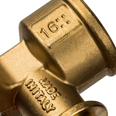 STOUT  Угольник настенный с креплением 20xRp 3/4" для труб из сшитого полиэтилена аксиальный