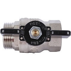 STOUT SVB Кран шаровой стандартнопроходной, ВР/НР, ручка бабочка 1"