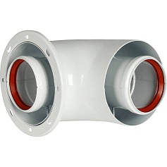 STOUT  дымоход коаксиальный для прохода через стену (совместимый с Protherm Рысь,Ягуар) D 60/100