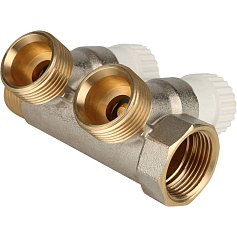 STOUT Коллектор распределительный 3/4", 2 отвода 3/4"ЕК 